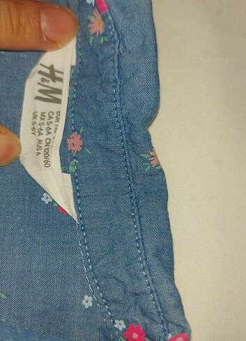 H&M H&M mavi keten elbise
