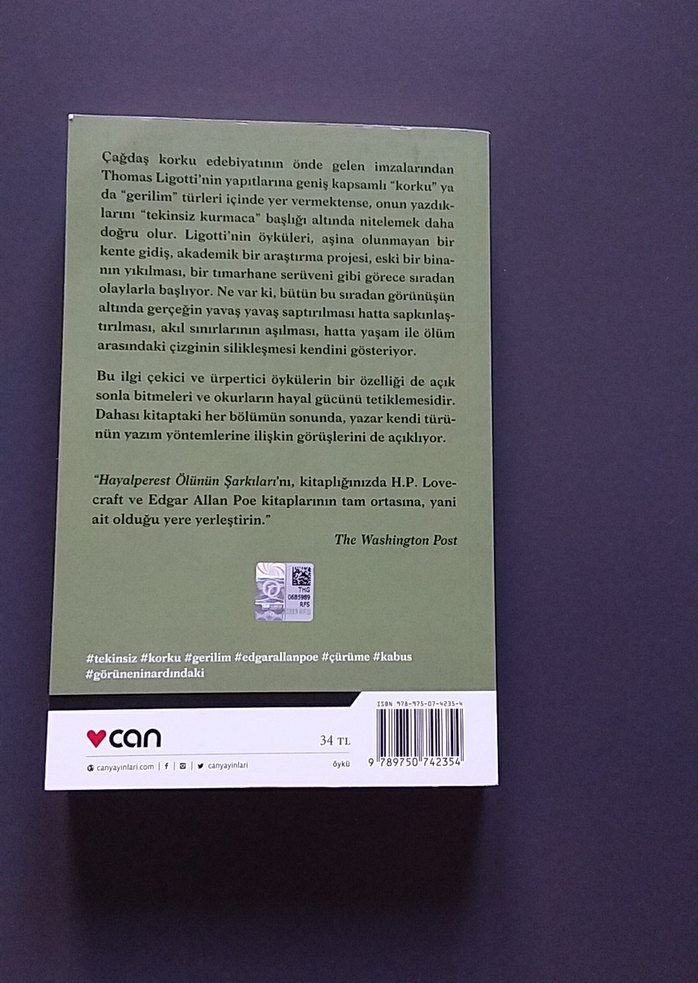 Thomas Ligotti - Hayalperest Ölünün Şarkıları - Görsel 2
