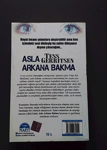 Asla Arkana Bakma - Tess Gerritsen - Görsel 2