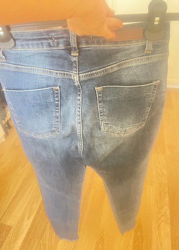 Diğer Kadın Mavi Denim Midi Boy Dar Kesim Jean