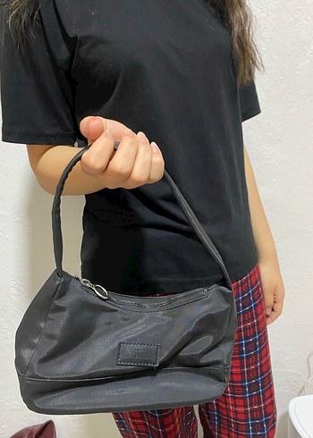 Siyah Minimalist Kadın Omuz Çantası - Görsel 3