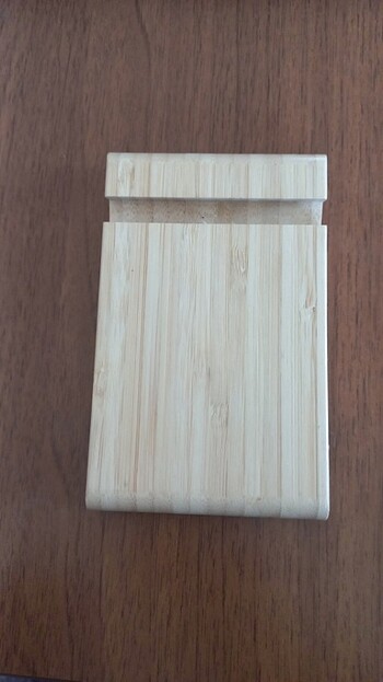 Tablet telefon standı bambu  - Görsel 5