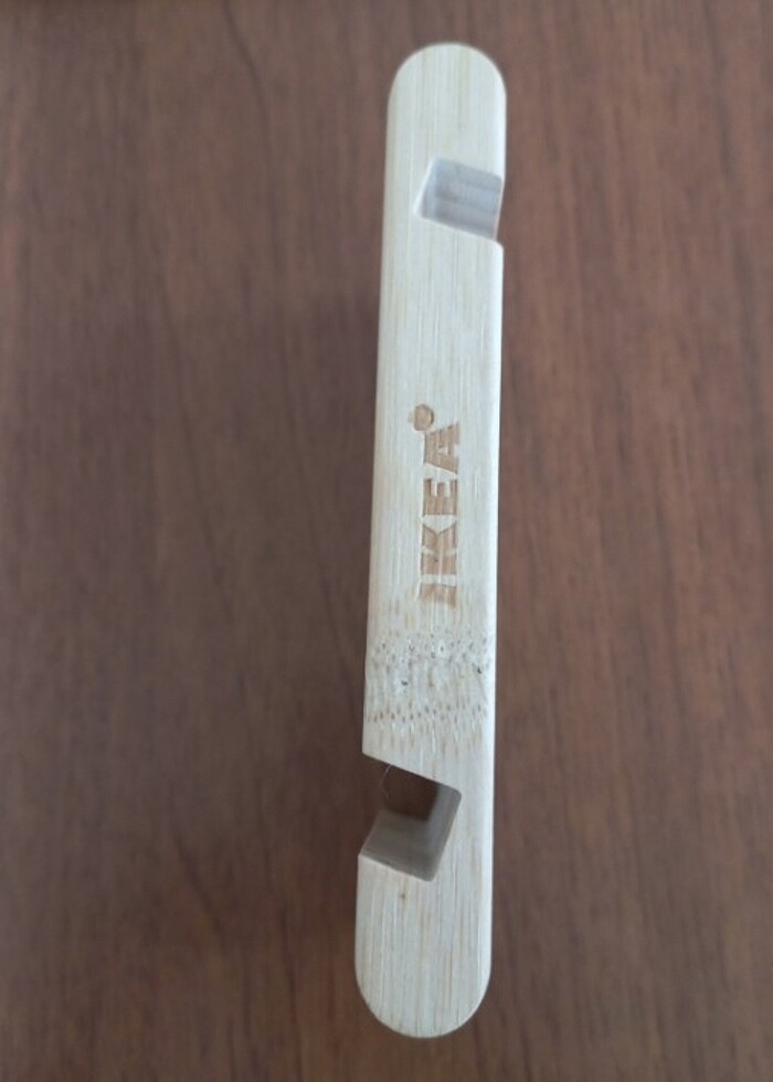 Tablet telefon standı bambu  - Görsel 4