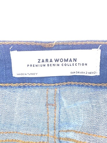 34 Beden lacivert Renk Zara Jean / Kot %70 İndirimli.