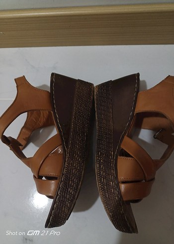 36 Beden taba renk kadın sandalet