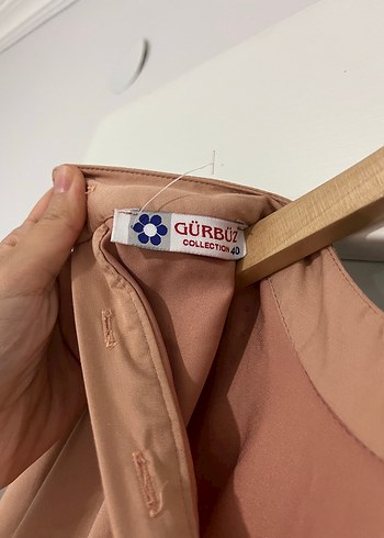 Abiye Bej Nakışlı Uzun Kollu Bohem Kadın Elbise