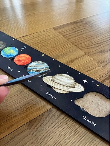 Beden Renk Eğitici gezegenler güneş sistemi puzzle