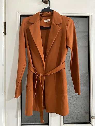 38 Beden kahverengi Renk Blazer ceket