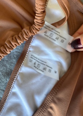 Parlak Kahverengi İpli Kadın Bikini - Görsel 4