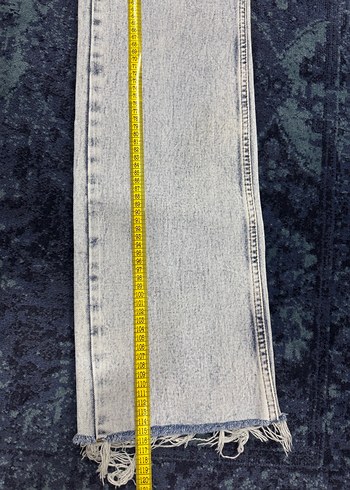 Gri Batik Desenli Kadın Denim Pantolon - Görsel 7