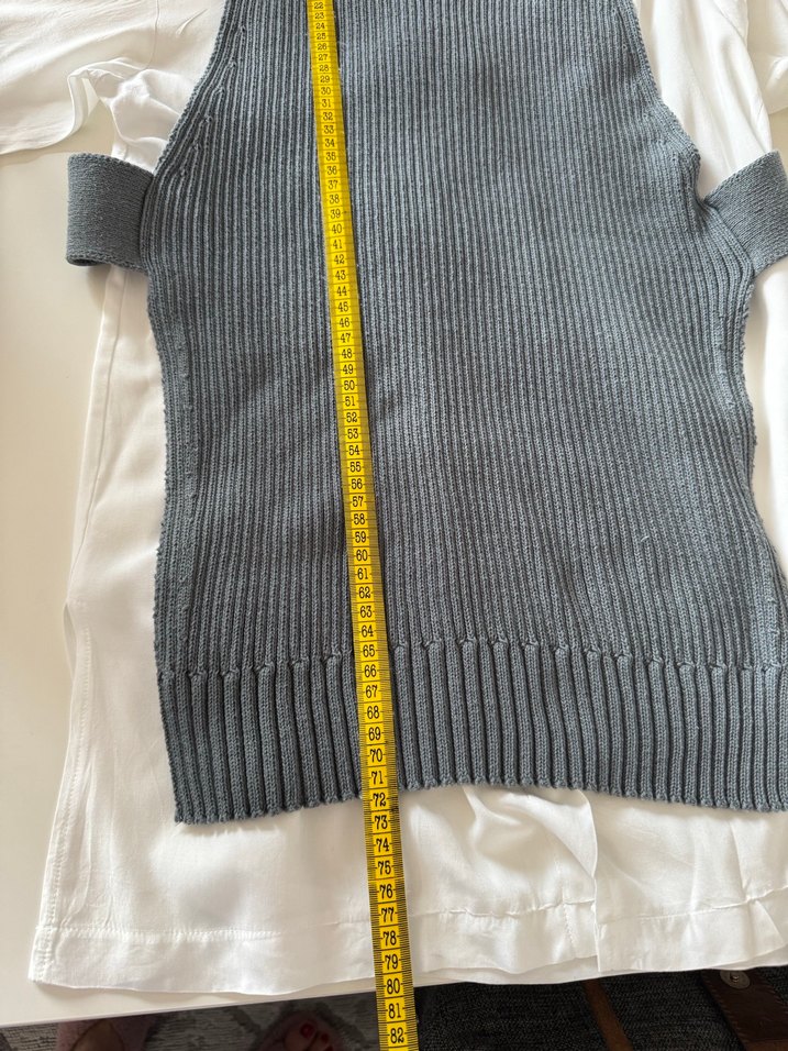 Zara Kadın Gri Yüksek Yakalı Örgü Süveter - Görsel 5