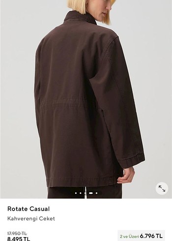 Rotate Casual chocolate plum Ceket - Görsel 2