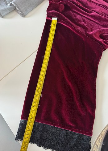 Suwen Kadın Uzun Kollu Kadife Sabahlık - Görsel 6