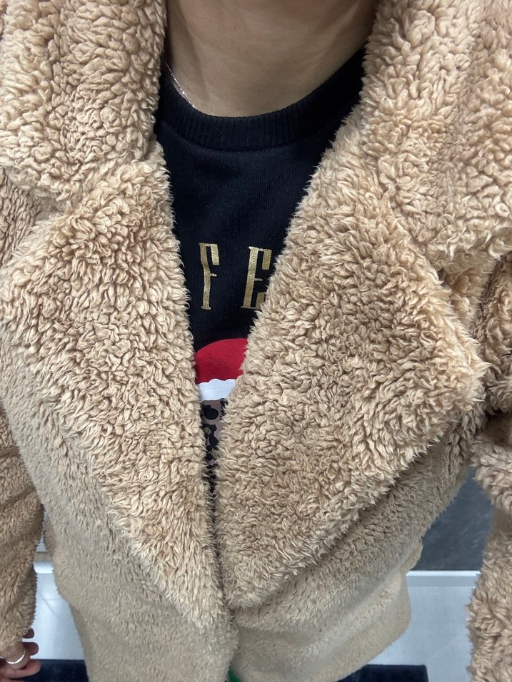 Addax Teddy uzun peluş kaban - Görsel 3