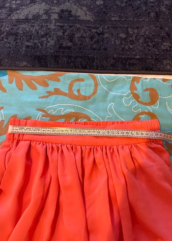 Mango turuncu uzun etek - Görsel 3