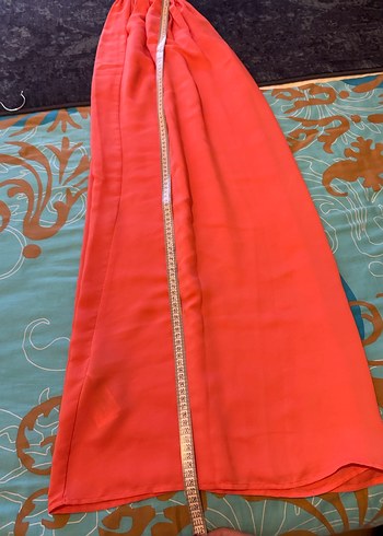 Mango turuncu uzun etek - Görsel 5