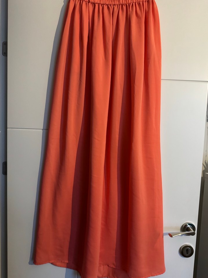 Mango turuncu uzun etek - Görsel 2