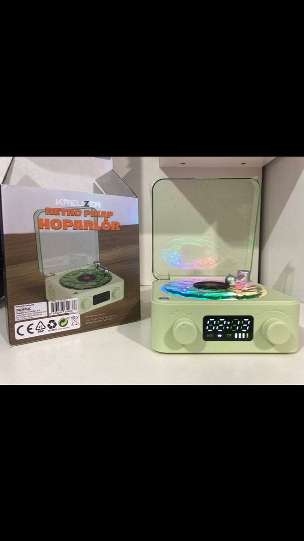 Yeşil Retro Pikap Hoparlör - Görsel 2