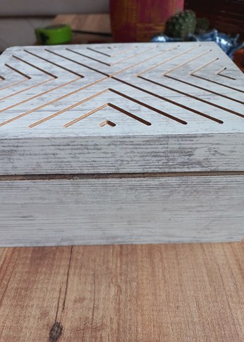 Ahşap dekoratif sandık - Görsel 8