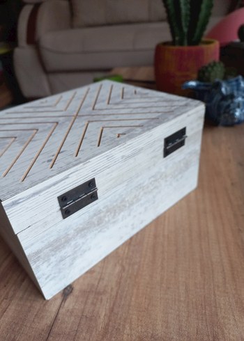 Ahşap dekoratif sandık - Görsel 3