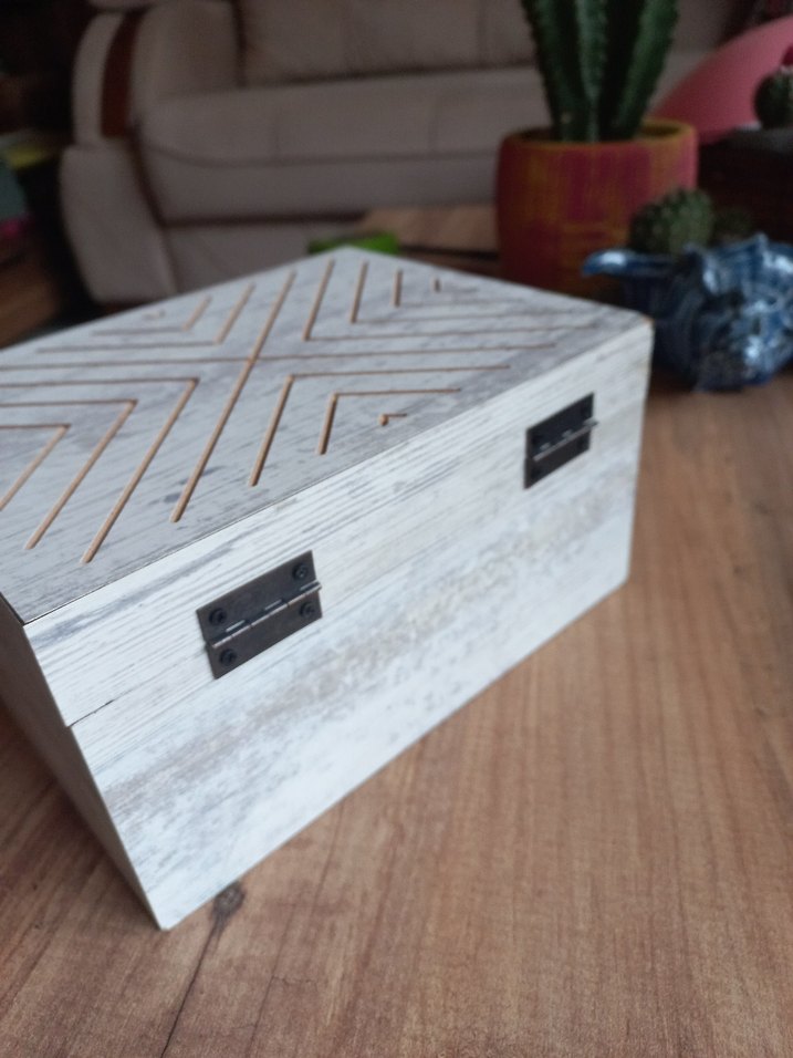 Ahşap dekoratif sandık - Görsel 3