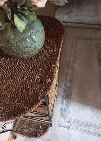 Koyu Kahverengi Hasır 3 Çekmeceli Dolap Düzenleyici - Görsel 7