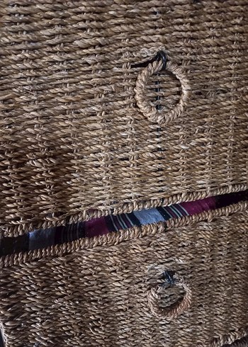 Koyu Kahverengi Hasır 3 Çekmeceli Dolap Düzenleyici - Görsel 3