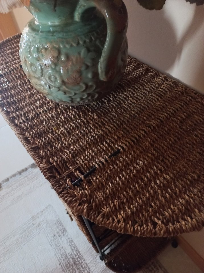 Koyu Kahverengi Hasır 3 Çekmeceli Dolap Düzenleyici - Görsel 5