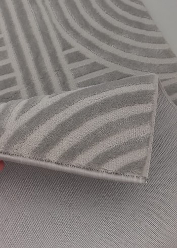 Gri Soyut Desenli Modern Halı - Görsel 4