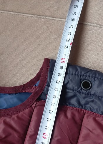 Bordo Lacivert Kapitone Erkek Yelek - Görsel 8