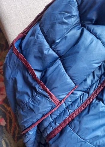 Bordo Lacivert Kapitone Erkek Yelek - Görsel 5