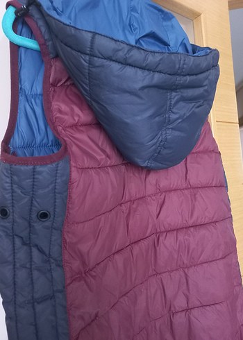 Bordo Lacivert Kapitone Erkek Yelek - Görsel 4