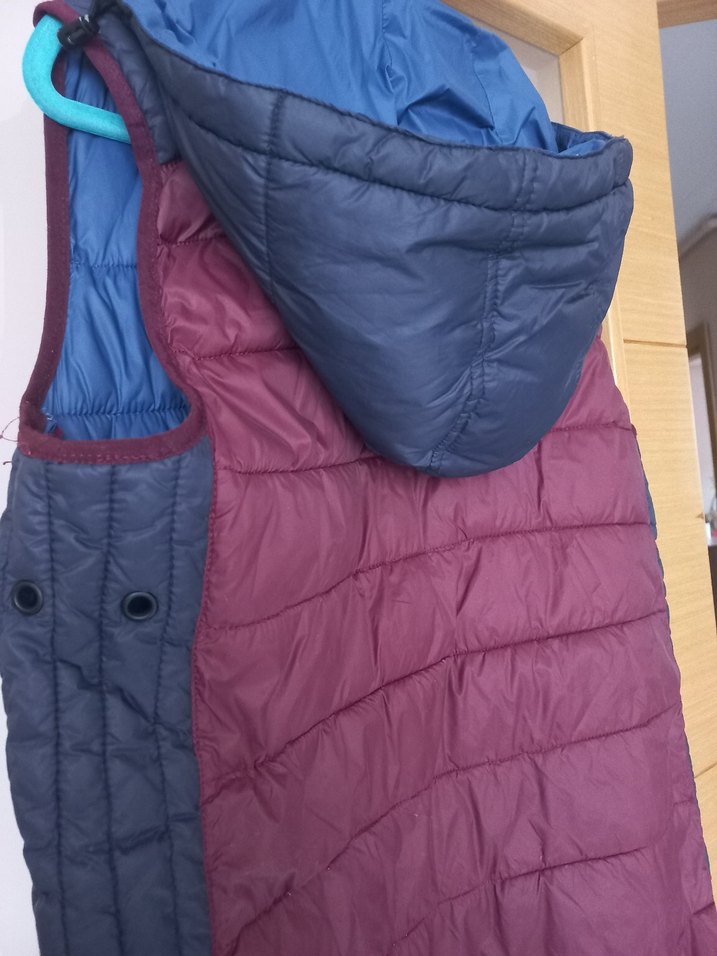 Bordo Lacivert Kapitone Erkek Yelek - Görsel 4