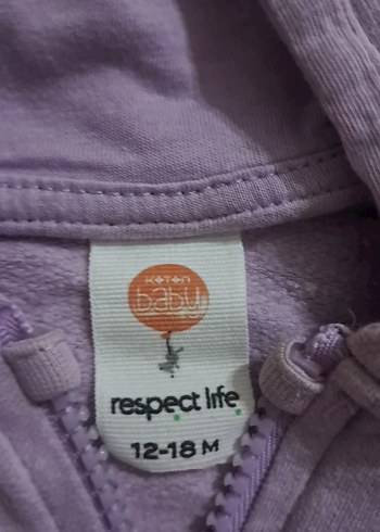 Kız Çocuk Mor Fermuarlı Sweatshirt - Görsel 3