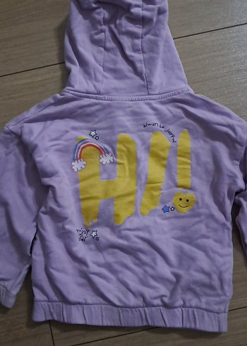 Kız Çocuk Mor Fermuarlı Sweatshirt - Görsel 4