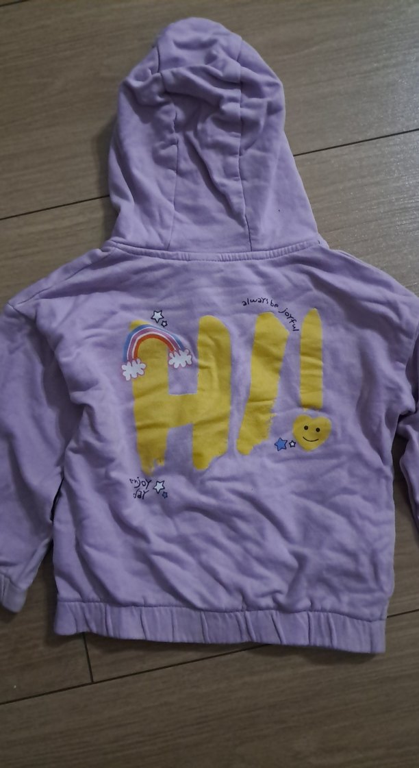 Kız Çocuk Mor Fermuarlı Sweatshirt - Görsel 4