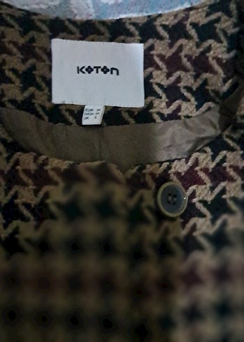 Düğmeli Uzun Kadın Kahverengi Kaban - Görsel 3