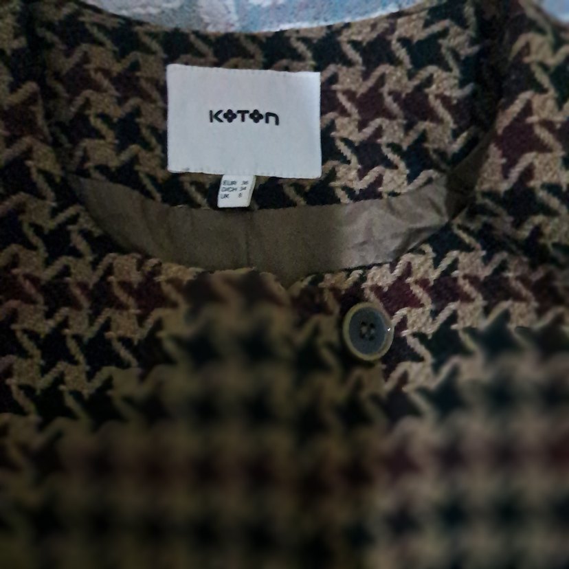 Düğmeli Uzun Kadın Kahverengi Kaban - Görsel 3