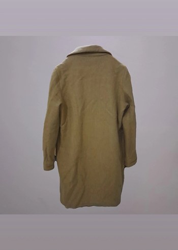 Bej Süet Uzun Kadın Kaban - Görsel 2