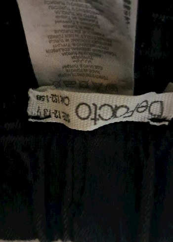 Siyah Beli Lastikli Kız Çocuk Pantolon - Görsel 5