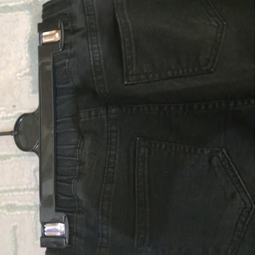 Siyah Beli Lastikli Kız Çocuk Pantolon - Görsel 4