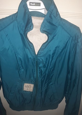 Düğmeli Mavi Kadın Ceket - Görsel 5