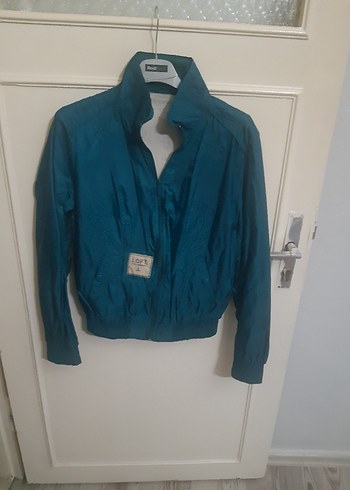 Düğmeli Mavi Kadın Ceket - Görsel 2