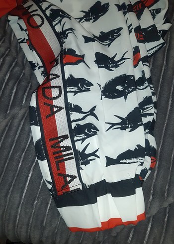 Prada Milano Baskılı Fermuarlı kadın  Pijama Takımı - Görsel 5