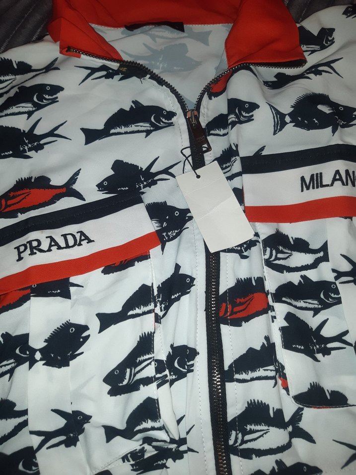 Prada Milano Baskılı Fermuarlı kadın  Pijama Takımı - Görsel 2