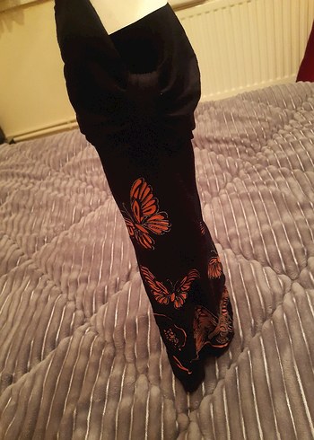 Kelebek Desenli kız  çocuk elbisesi - Görsel 3