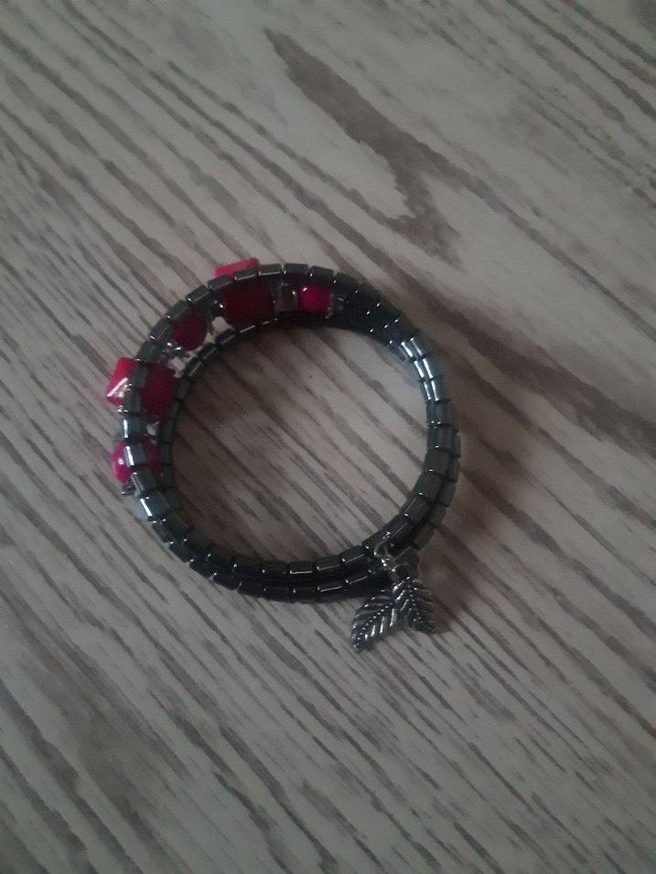 Pembe Boncuklu Bohem Kadın Bileklik - Görsel 3