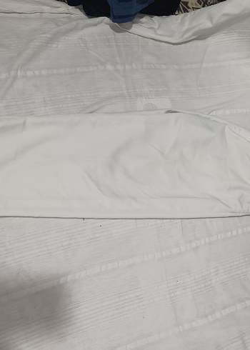 Beyaz Kadın Keten Pantolon