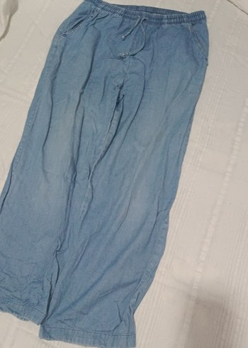 Mavi Midi Denim Kadın Pantolon