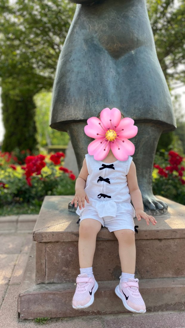 Pembe Kız kurdele detaylı ikili takım - Görsel 3